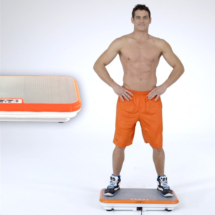 Vibro Shaper Vibrationsplatte Ganzkörpertrainer inkl. ExpanderBänder